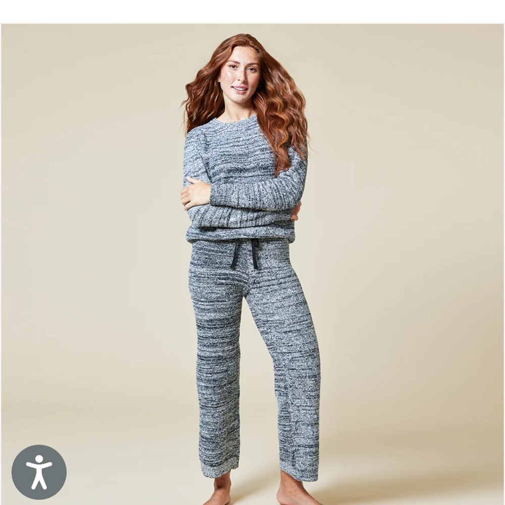 NWT SOFTIES Women's Gray Knit Lounge Set